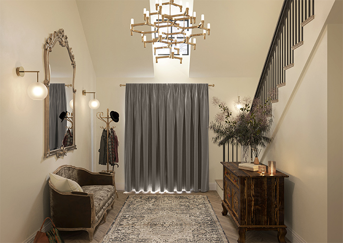 Akoya Faux Silk, Lustre Gunmetal Grey - Made to Measure Curtain - Image 16